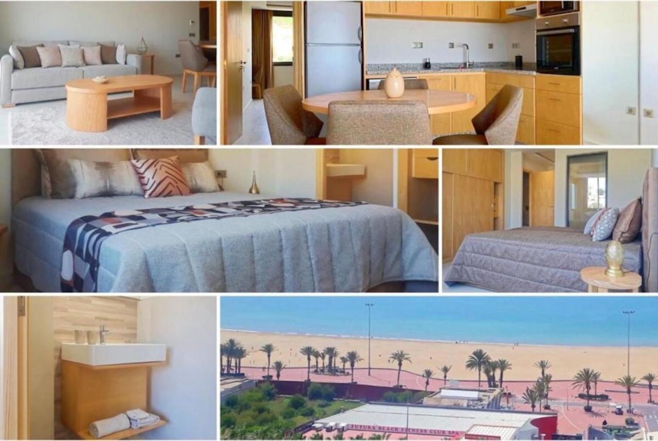 Luxury Apartment 105Sqm Terrace Seafront Wifi Unlimited Agadir Eksteriør bilde